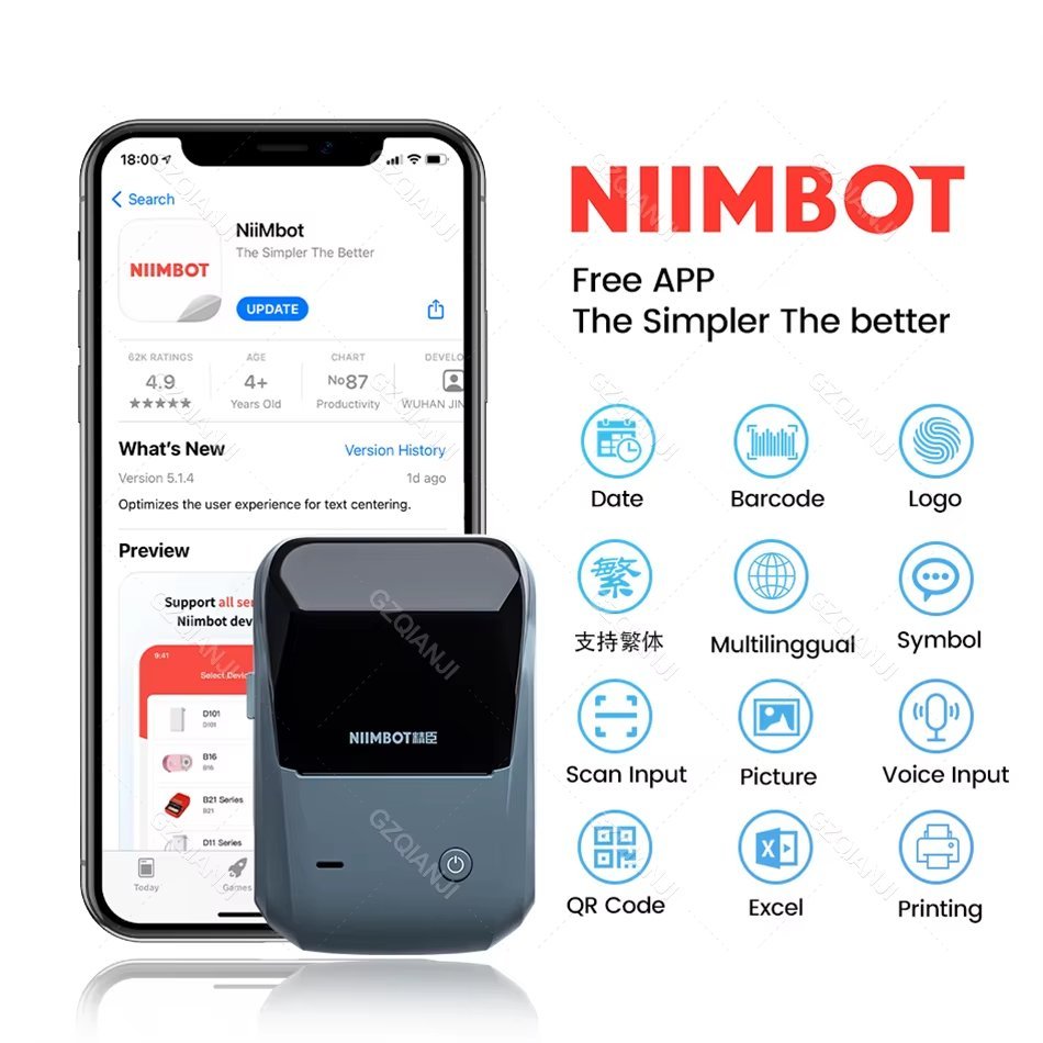 Niimbot طابعة ملصقات - الصورة 5
